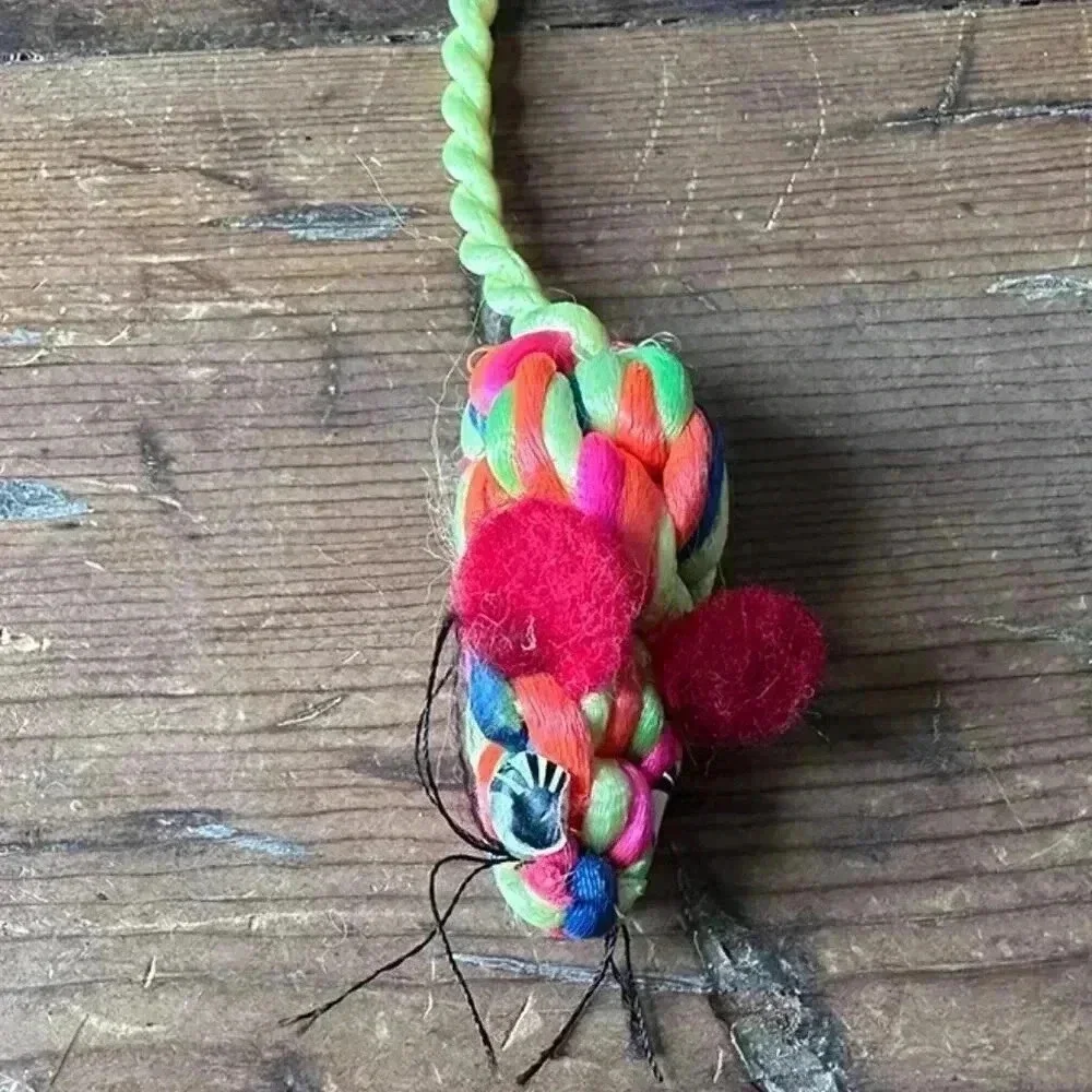 Multicolor Silky Cat Toy Mouse NWOT